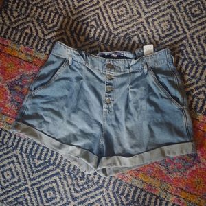 Hollister Paper Bag Waist Mom Short
